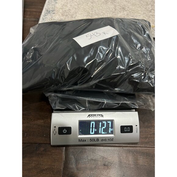 Larry Levine Black Asymmetrical Stretch Skirt With Side Buckle Detail Size 8 - Picture 9 of 9